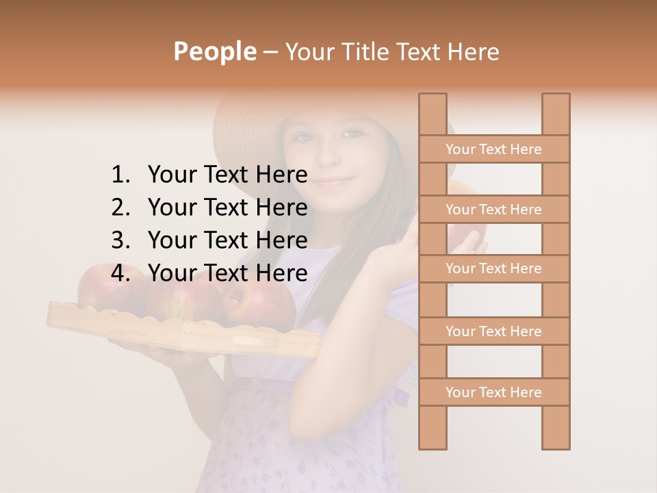 Fruit Person Dieting PowerPoint Template