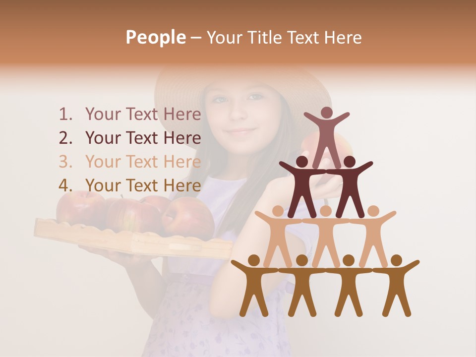 Fruit Person Dieting PowerPoint Template