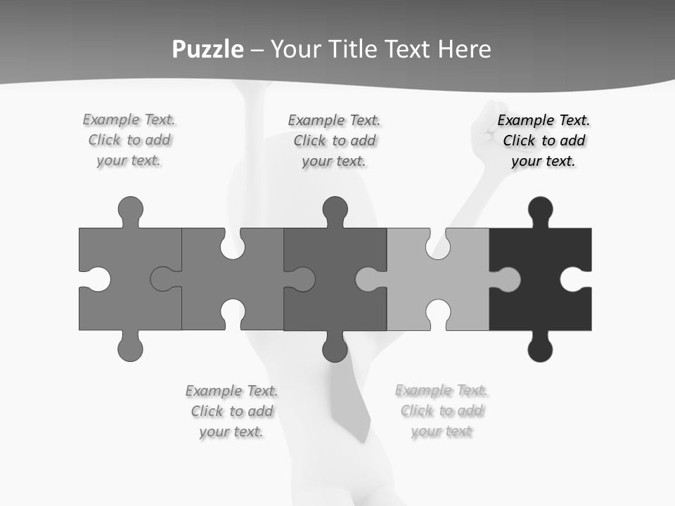 Caucasian Teamwork Successful PowerPoint Template