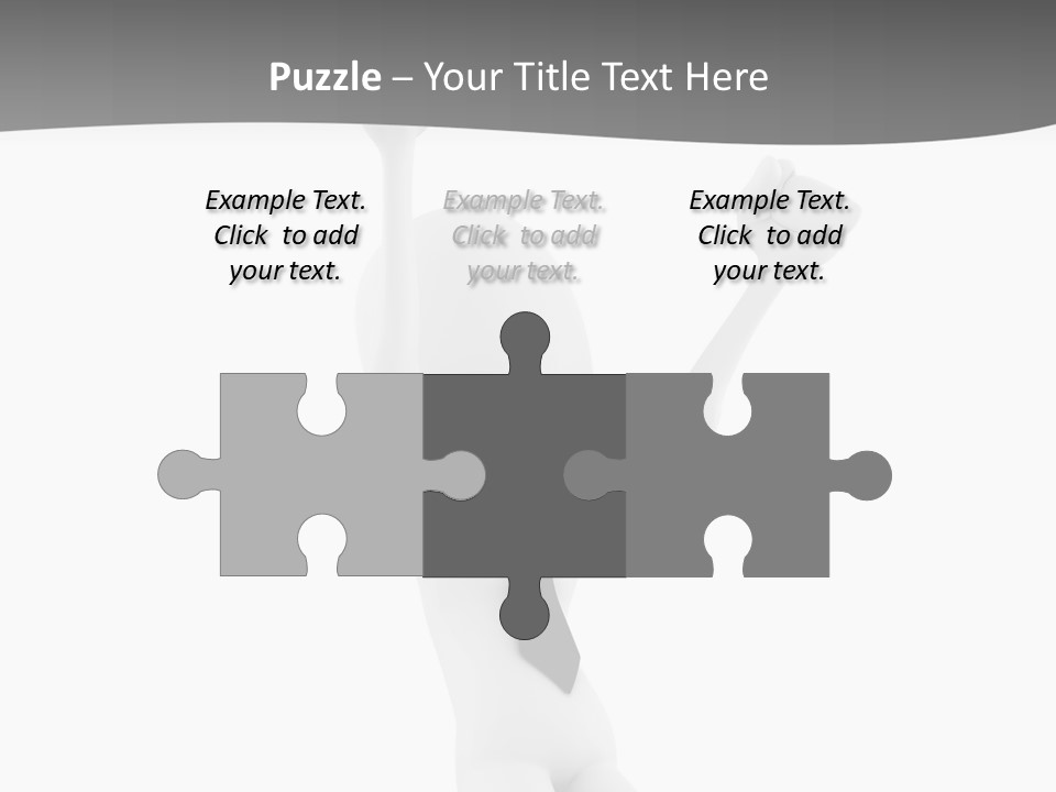 Caucasian Teamwork Successful PowerPoint Template