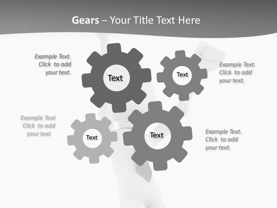 Caucasian Teamwork Successful PowerPoint Template
