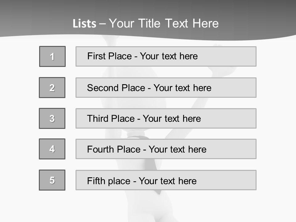 Caucasian Teamwork Successful PowerPoint Template