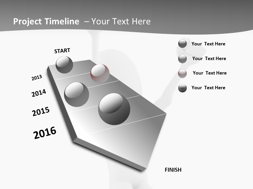 Caucasian Teamwork Successful PowerPoint Template