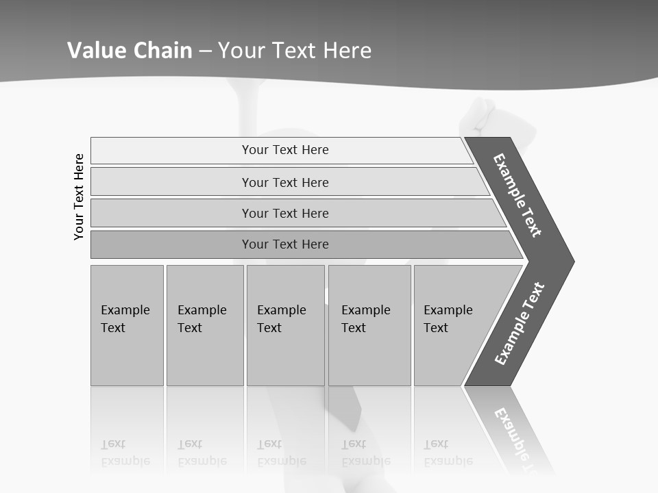 Caucasian Teamwork Successful PowerPoint Template