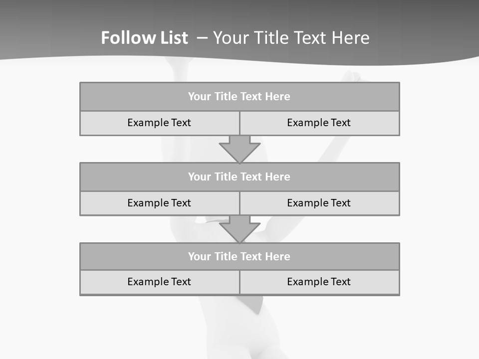 Caucasian Teamwork Successful PowerPoint Template