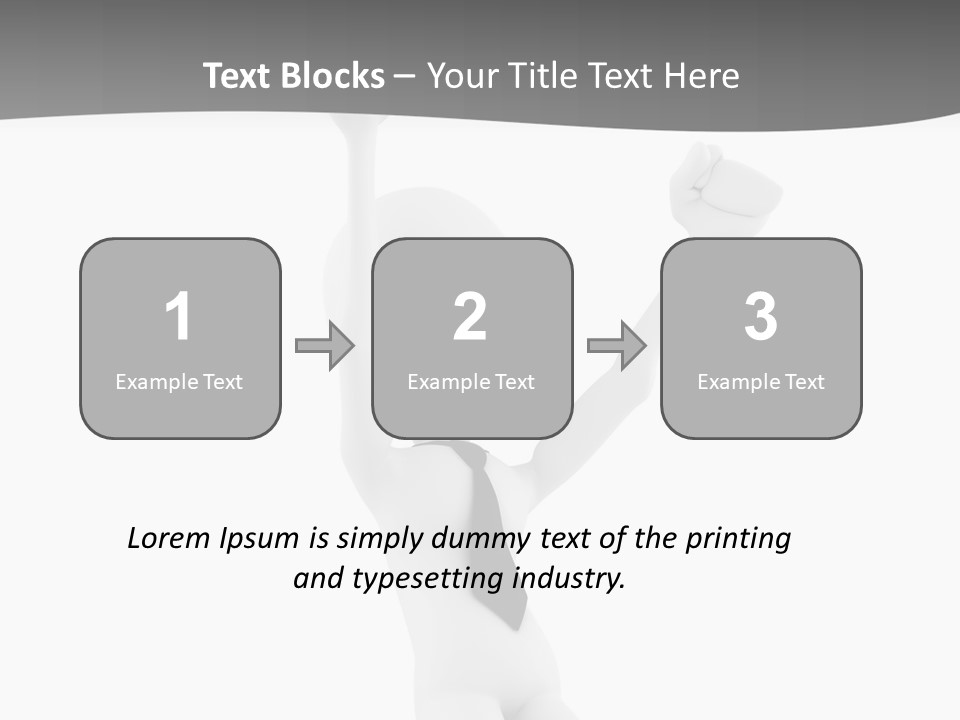 Caucasian Teamwork Successful PowerPoint Template