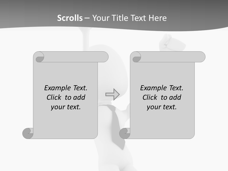 Caucasian Teamwork Successful PowerPoint Template