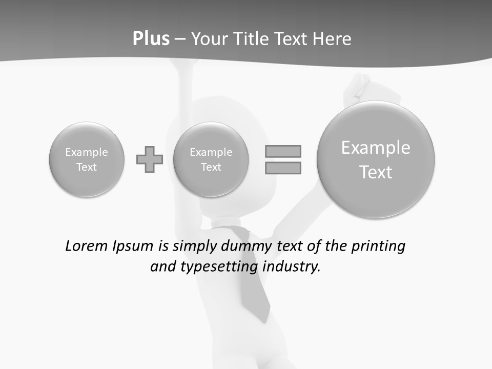 Caucasian Teamwork Successful PowerPoint Template