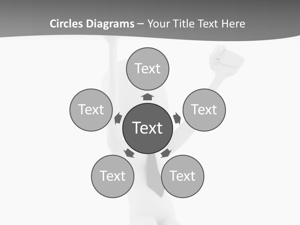 Caucasian Teamwork Successful PowerPoint Template