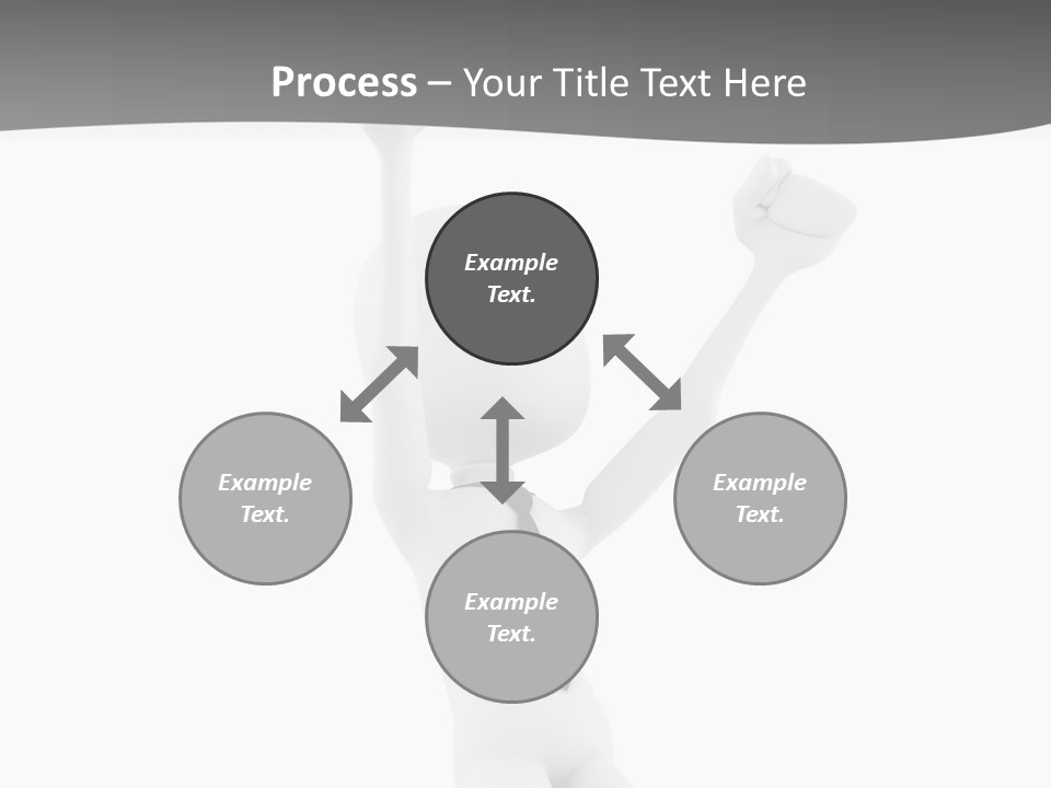 Caucasian Teamwork Successful PowerPoint Template