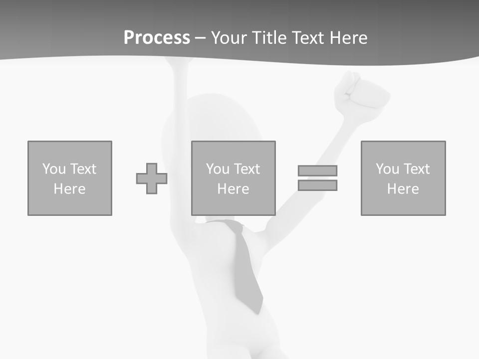 Caucasian Teamwork Successful PowerPoint Template