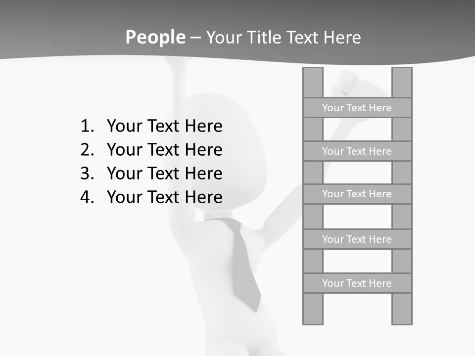 Caucasian Teamwork Successful PowerPoint Template