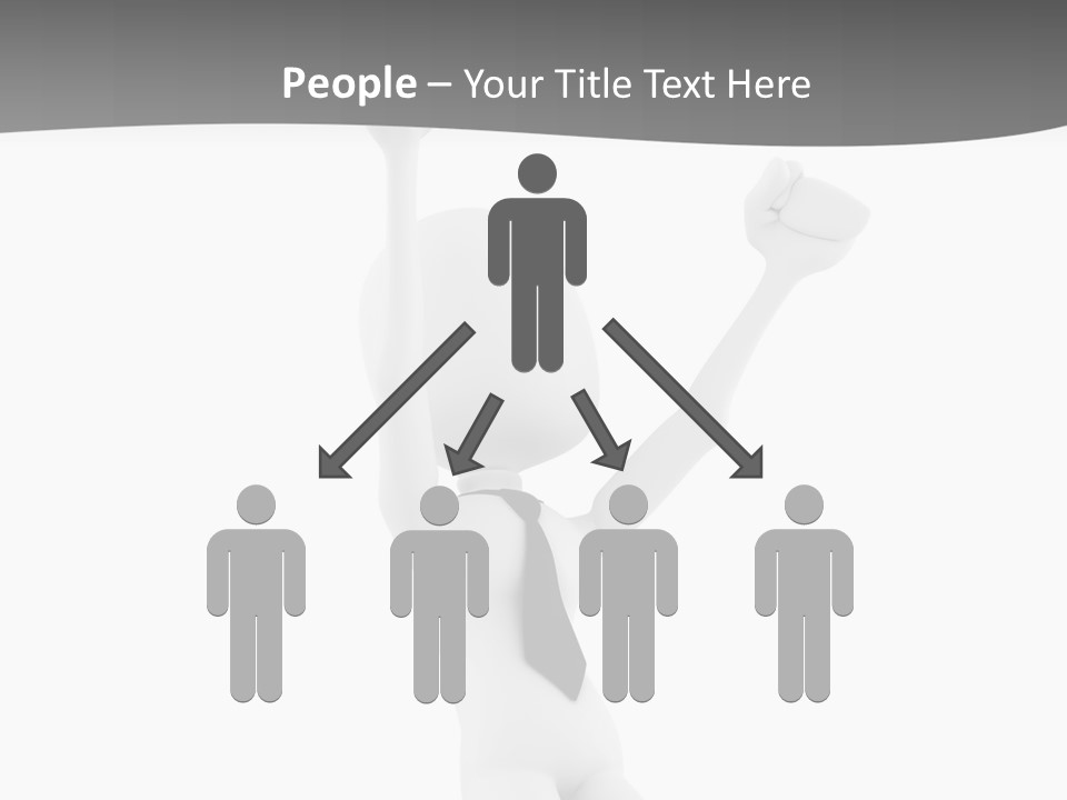 Caucasian Teamwork Successful PowerPoint Template