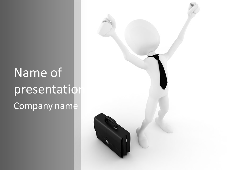 Standing Successful Finance PowerPoint Template