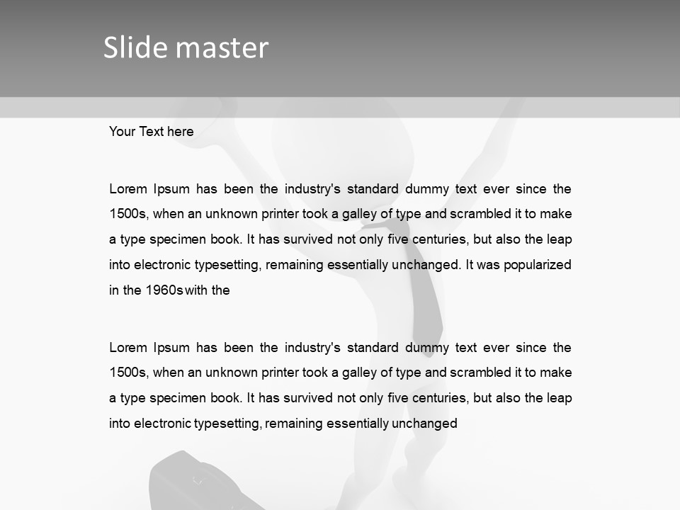 Standing Successful Finance PowerPoint Template