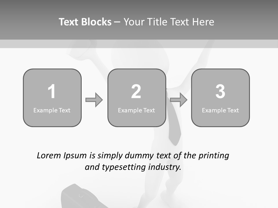 Standing Successful Finance PowerPoint Template