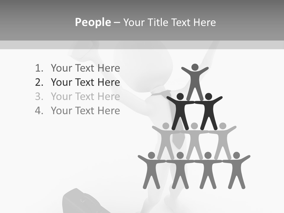 Standing Successful Finance PowerPoint Template