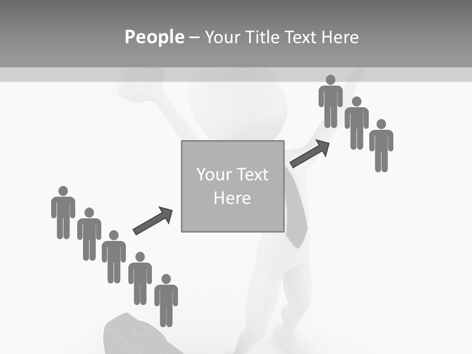 Standing Successful Finance PowerPoint Template
