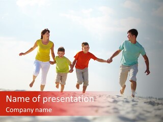 Mother Male Outdoor PowerPoint Template