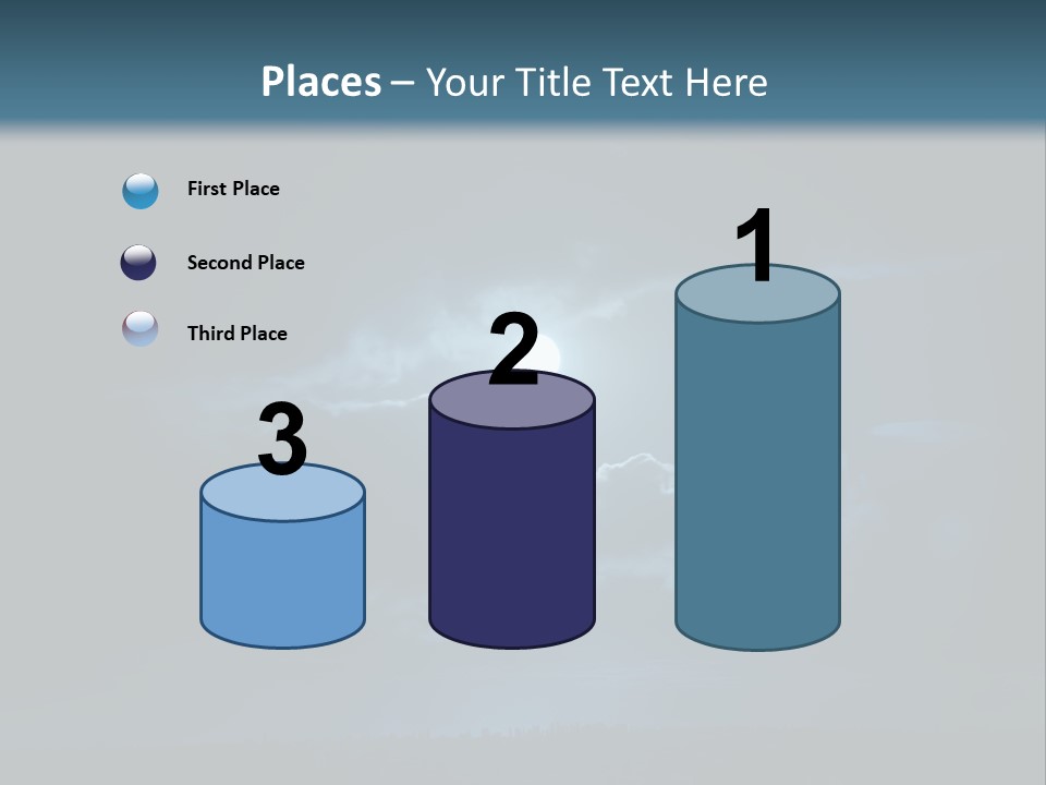 Black Light Surface PowerPoint Template