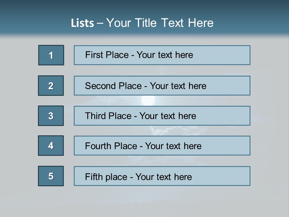 Black Light Surface PowerPoint Template