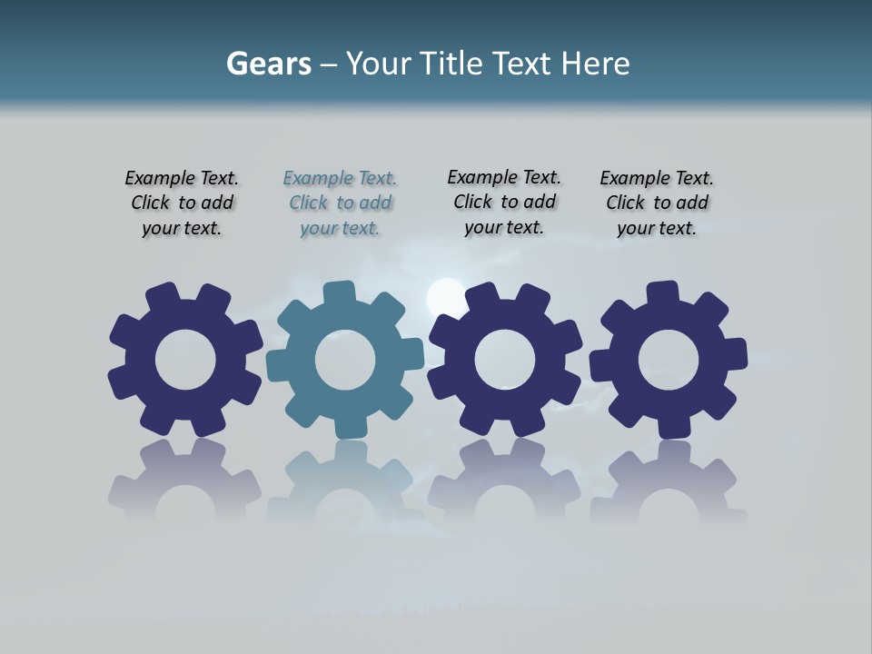 Black Light Surface PowerPoint Template