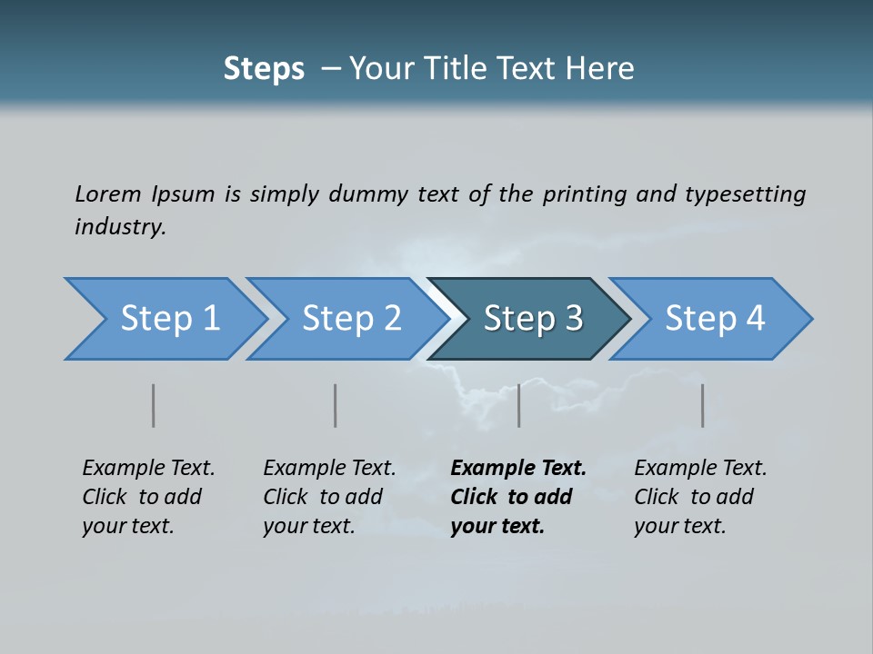 Black Light Surface PowerPoint Template