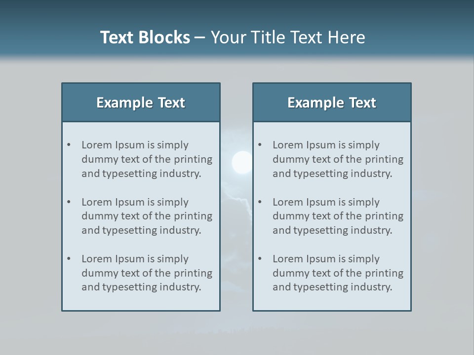 Black Light Surface PowerPoint Template