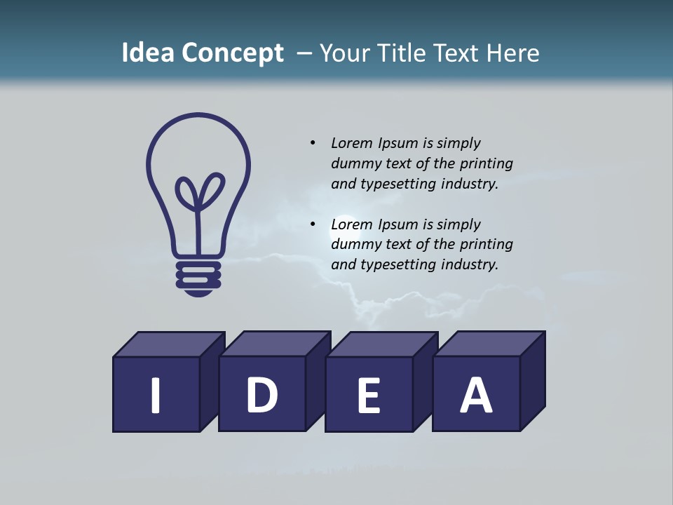 Black Light Surface PowerPoint Template