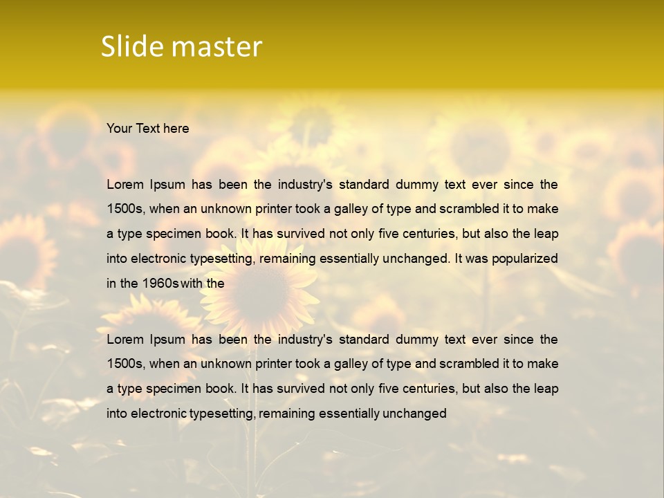 Pretty Crop Earth PowerPoint Template