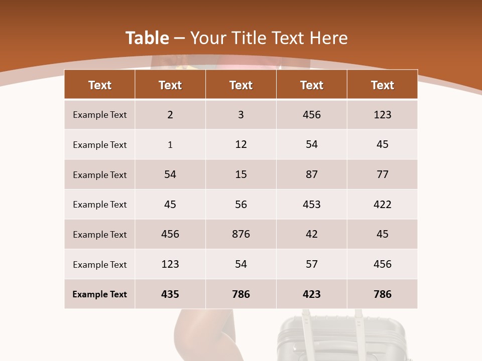 A Woman With A Suitcase And A Book Powerpoint Template PowerPoint Template