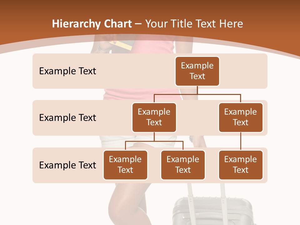 A Woman With A Suitcase And A Book Powerpoint Template PowerPoint Template