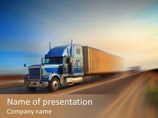 Delivery Motion Color PowerPoint Template