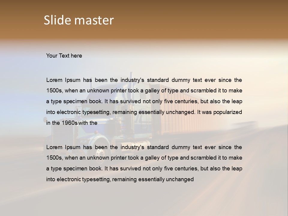 Delivery Motion Color PowerPoint Template