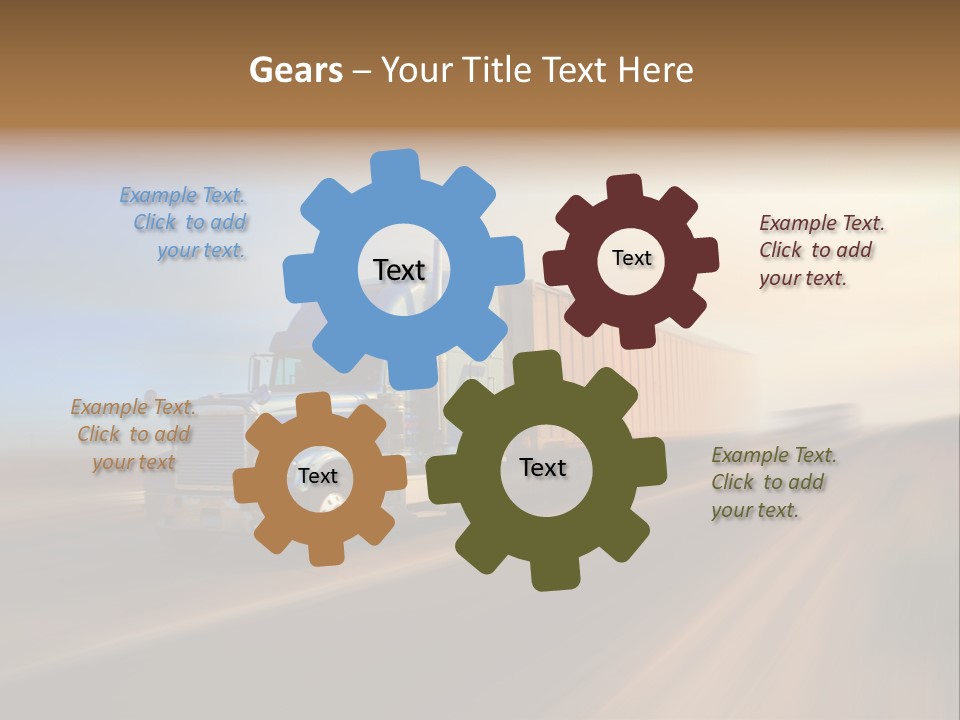 Delivery Motion Color PowerPoint Template