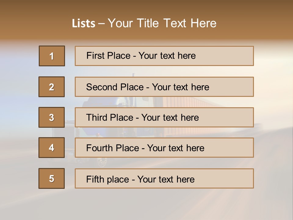 Delivery Motion Color PowerPoint Template