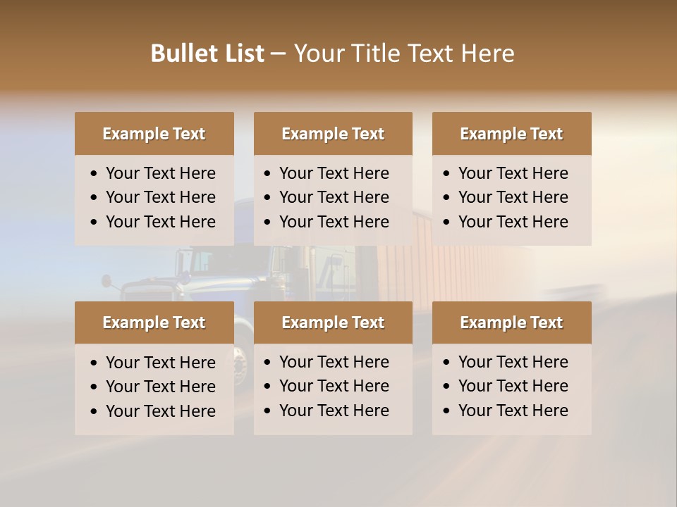 Delivery Motion Color PowerPoint Template