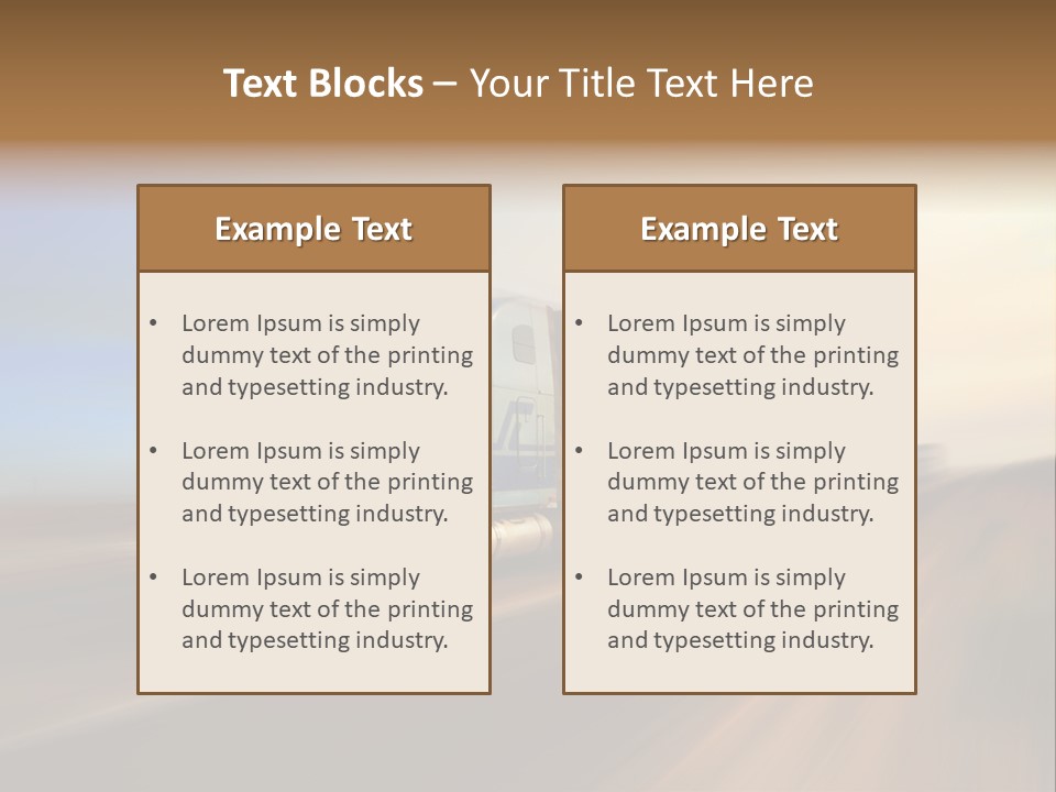 Delivery Motion Color PowerPoint Template