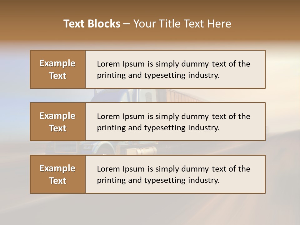 Delivery Motion Color PowerPoint Template