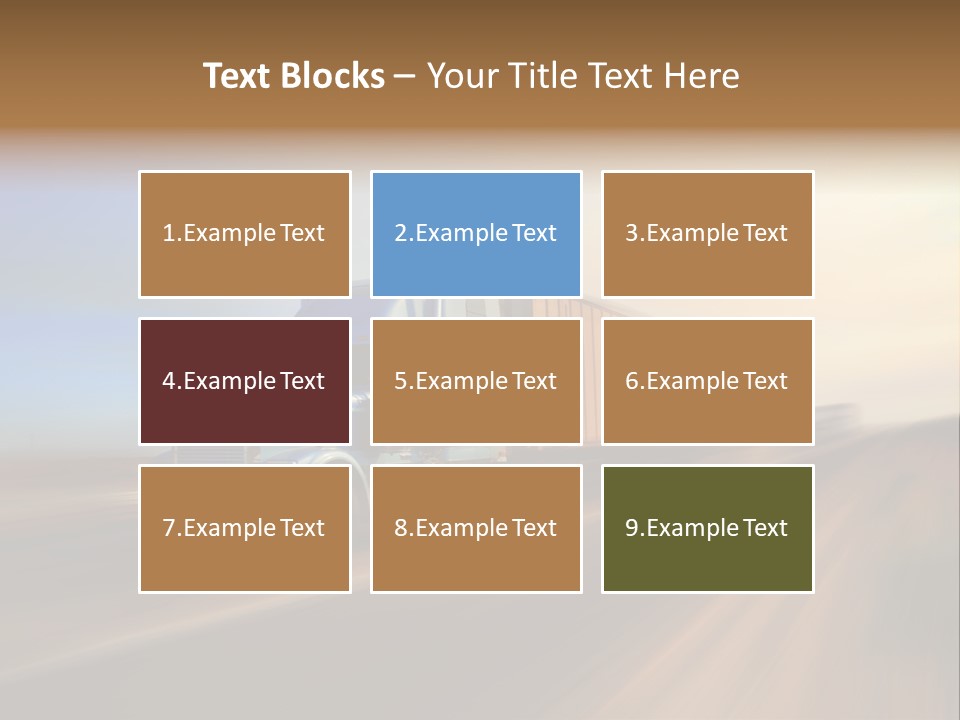Delivery Motion Color PowerPoint Template