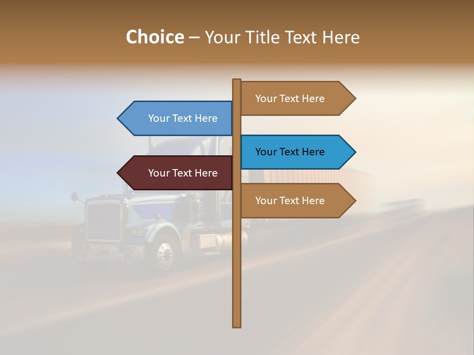 Delivery Motion Color PowerPoint Template