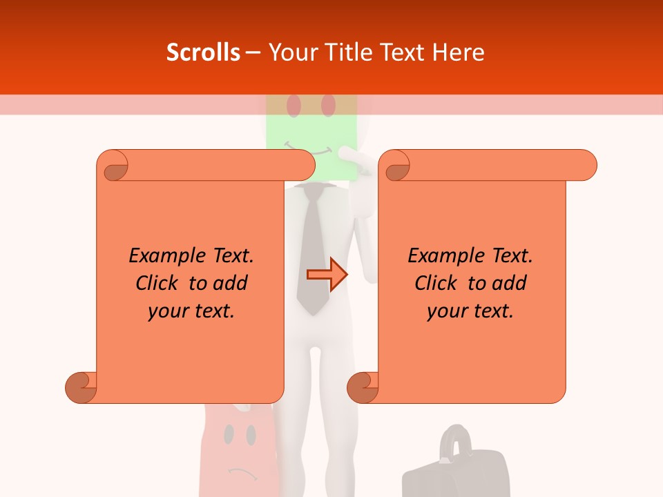 Background Suit Team PowerPoint Template