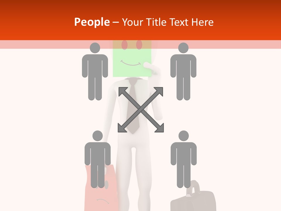 Background Suit Team PowerPoint Template