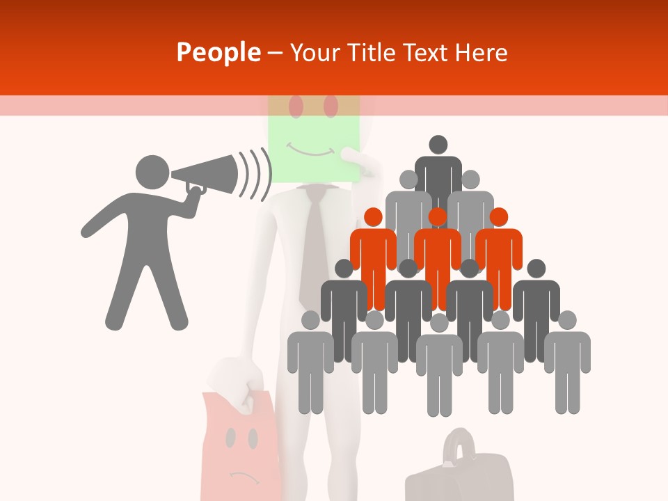 Background Suit Team PowerPoint Template