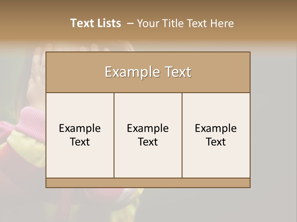 Abuse Person Unhappy PowerPoint Template