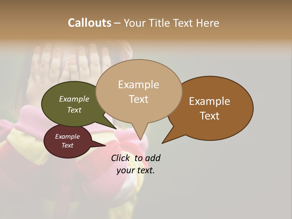 Abuse Person Unhappy PowerPoint Template