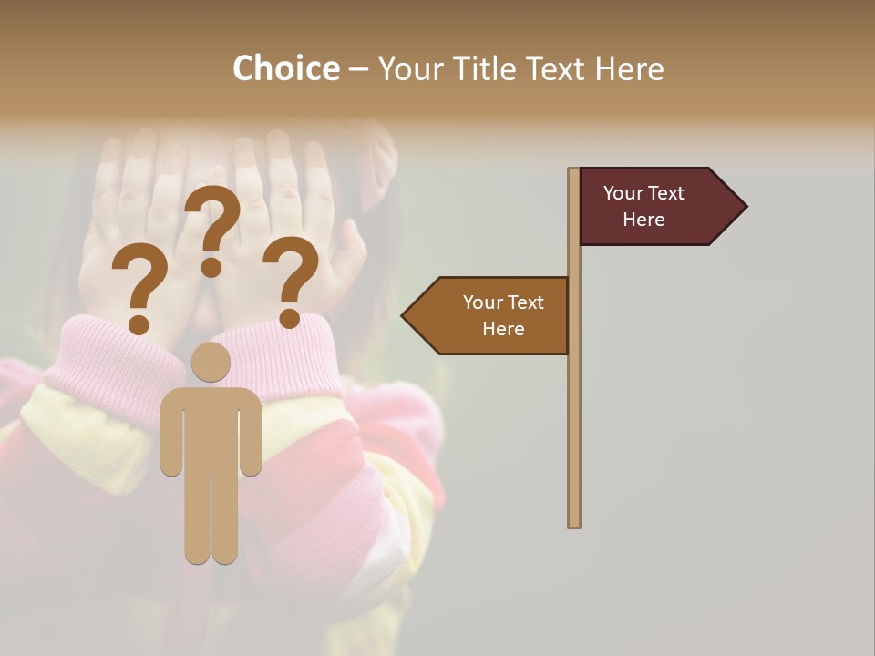 Abuse Person Unhappy PowerPoint Template