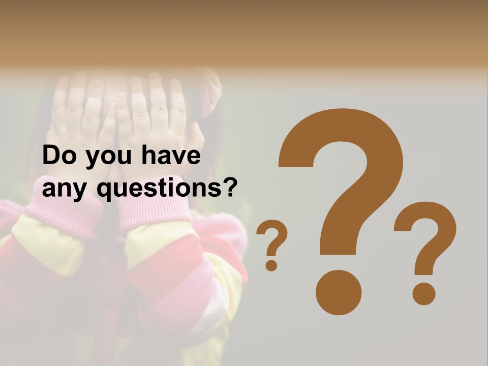 Abuse Person Unhappy PowerPoint Template