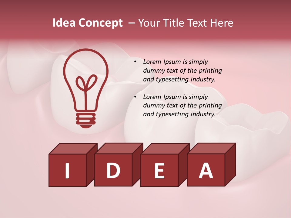 Wisdom Healthcare Bone PowerPoint Template