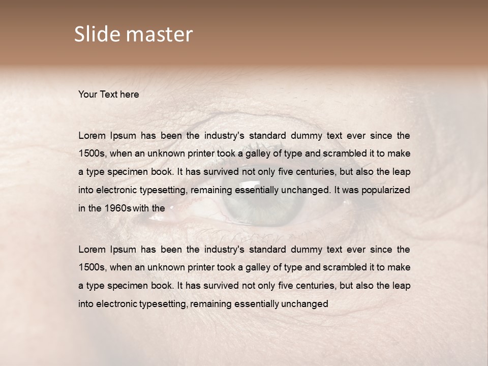 Aging Healthy Woman PowerPoint Template